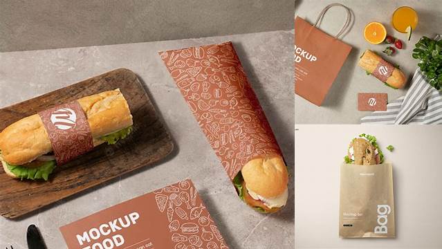 1455+ Sandwich Paper Mockup Free Editable PSD