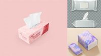 1474+ Tissue Paper Packaging Mockup Customizable PSD Templates