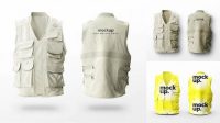 1478+ Mockup Vest Free Mockup PSD Free Download