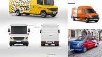 1478+ Panel Van Mockup Best for Showcase