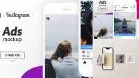 1481+ Instagram Ads Mockup Easy-to-Edit Photoshop Freebie