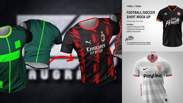 1487+ Mockups Camisetas De Futbol Free PSD