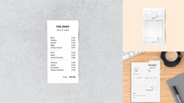 1491+ Receipt Mockup Psd Free PSD