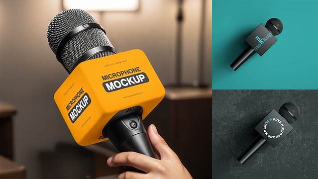 1493+ Microphone Mockup Psd Free Download Include TIFF