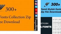 1500+ Tamil Stylish Font Ttf Zip File Digital Download