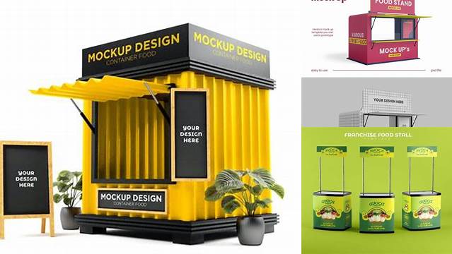 1506+ Food Stand Mockup Best for Showcase