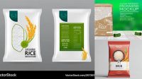 1523+ Rice Packaging Mockup Editable PSD File