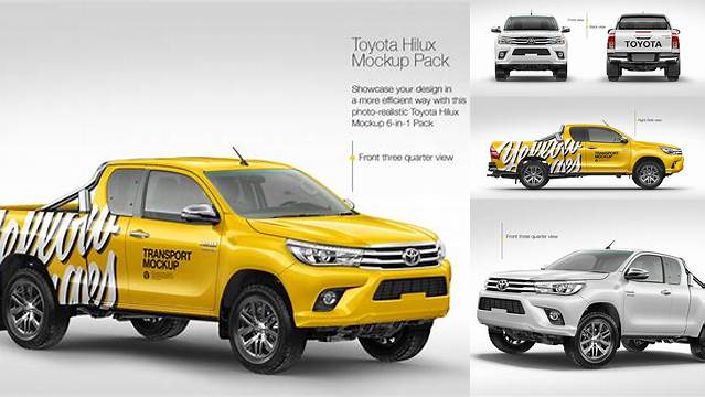 1524+ Hilux Mockup Free Include TIFF