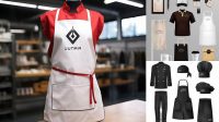 1533+ Restaurant Uniform Mockup Free Download High-Resolution PSD Download