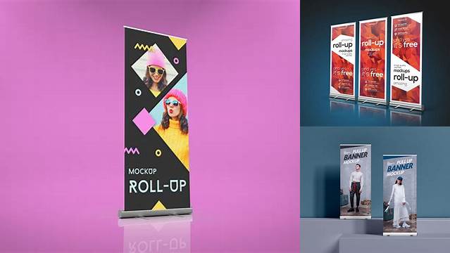 1539+ Pull Up Banner Mockup Psd Best for Showcase