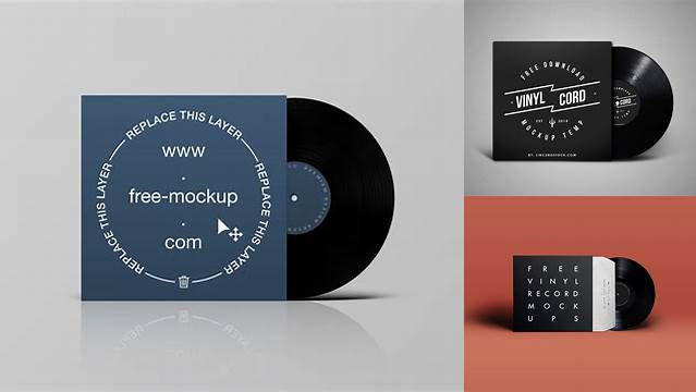 1541+ Vinyl Mockup Free Mockup PSD Free Download