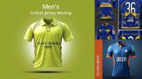 1542+ Cricket Jersey Mockup Free Best for Showcase