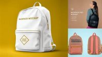 1550+ Backpack Mockup Free Psd Smart Layer PSD