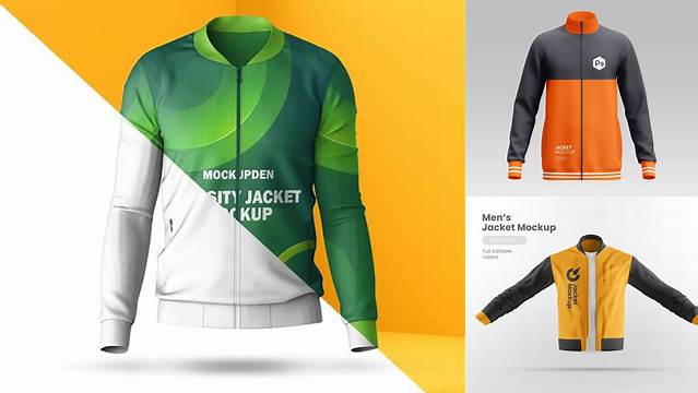 1553+ College Jacket Mockup Free PSD File for Designers