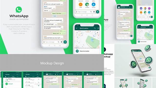 1555+ Mockup Whatsapp Business Digital Download