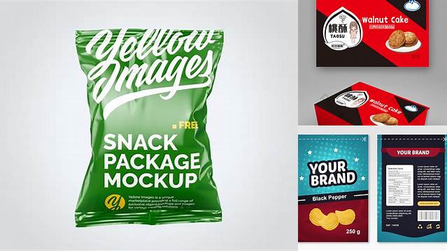 1559+ Template Kemasan Snack Premium Quality PSD Freebie