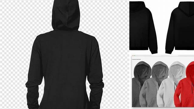 1561+ Mockup Hoodie Hitam For Free Download