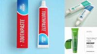 1562+ Toothpaste Mockup Free High-End Creative PSD Template