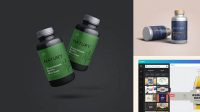 1564+ Supplement Bottle Mockup Generator High-Quality Editable PSD