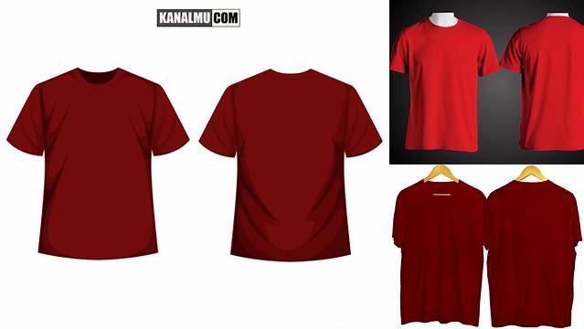 1564+ Template Kaos Merah Modern Design PSD