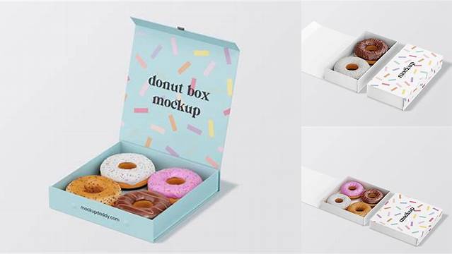 1565+ Donut Packaging Mockup Premium Quality Freebie