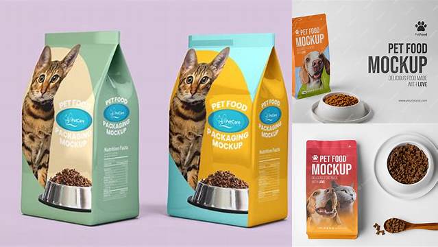 1571+ Pet Food Packaging Mockup Free Hight Resolution