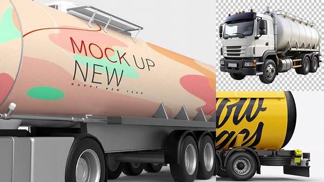 1575+ Gas Truck Mockup Include TIFF