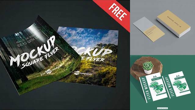 1576+ Double Sided Flyer Mockup Free PSD