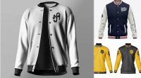 1582+ College Jacket Mockup Best for Showcase