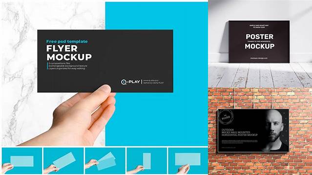 1590+ Horizontal Poster Mock Up Professional PSD Resource