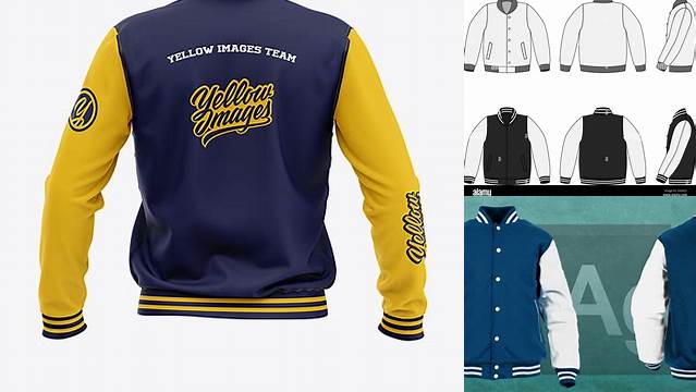 1599+ Mockup Jaket Baseball Include TIFF