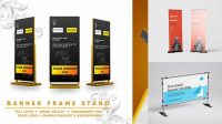 1609+ Banner Stand Mockup Easy Editable