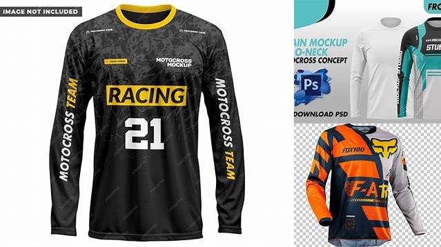 1613+ Mockup Jersey Motocross Cdr Mockup PSD Free Download