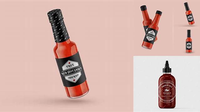 1625+ Hot Sauce Mockup PSD Download