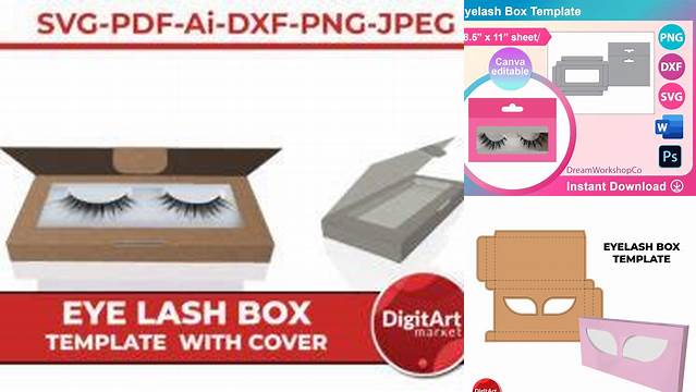 1631+ Eyelash Box Template Creative Design File