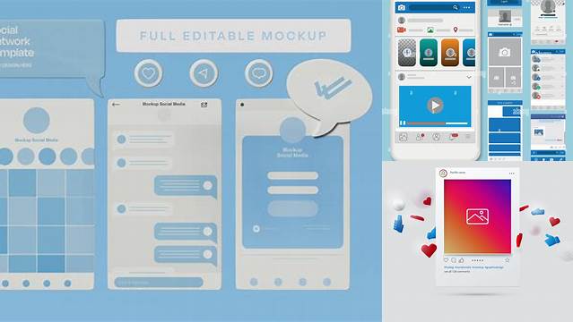 1632+ Social Network Mockup Best for Showcase