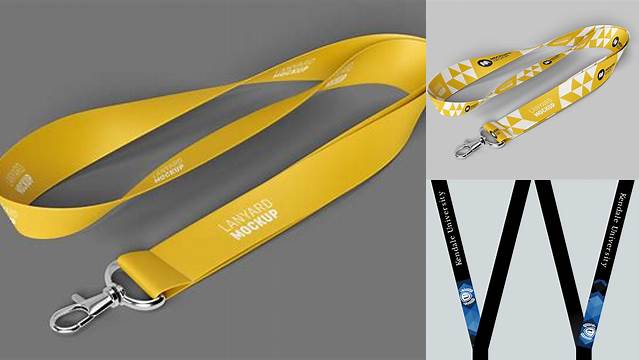 1634+ Lanyard Mockup Template Psd Free Download Customizable PSD