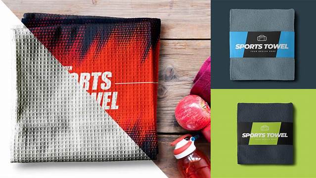 1647+ Sport Towel Mockup Digital Download