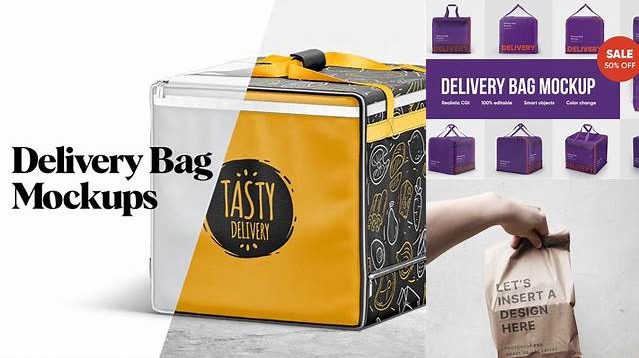 1654+ Mockup Delivery Bag PSD Download