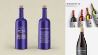 1658+ Wine Bottle Mockup Vk Easy Editable