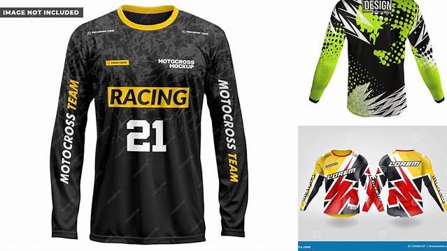 1663+ Motocross Jersey Mockup High Resolution