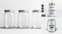 1665+ Mason Jar Mockup Smart PNG Image