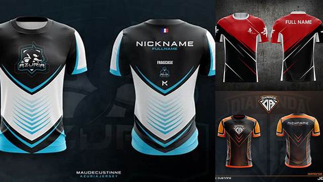 1668+ Esport Jersey Template Psd Free Easy to Use PSD