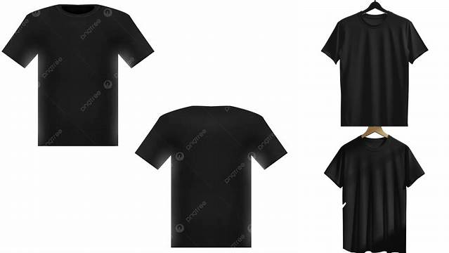 1672+ Mockup Kaos Hitam Png Exclusive Free PSD