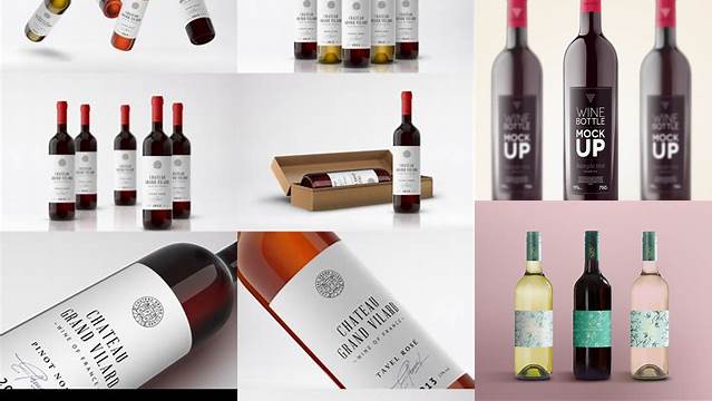 1673+ Wine Bottle Mockup Graphicburger PSD Free Download