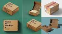 1676+ Corrugated Box Mockups Mockup File Free Download