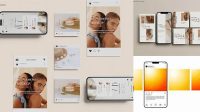 1686+ Instagram Carousel Mockup Psd Mockup PSD