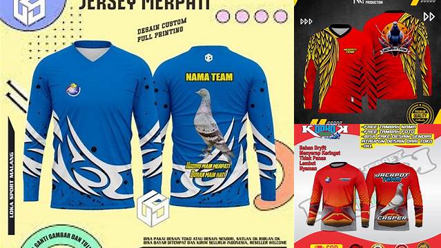 1695+ Desain Jersey Merpati Stylish Free PSD