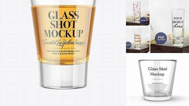 1701+ Shot Glass Mockup Free PSD for Free