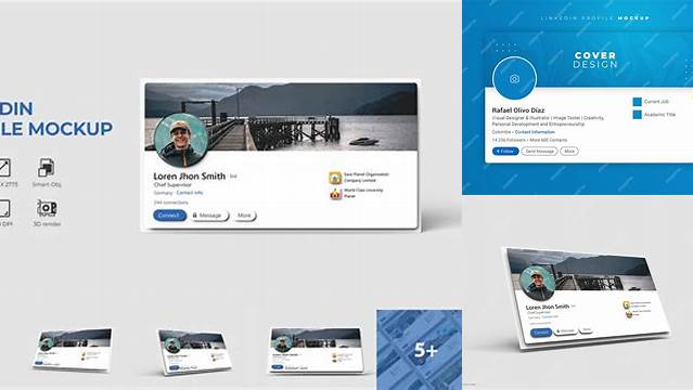 1702+ Linkedin Profile Mockup High-Quality Editable PSD